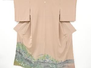 リサイクル　屋敷に橋松模様一つ紋色留袖